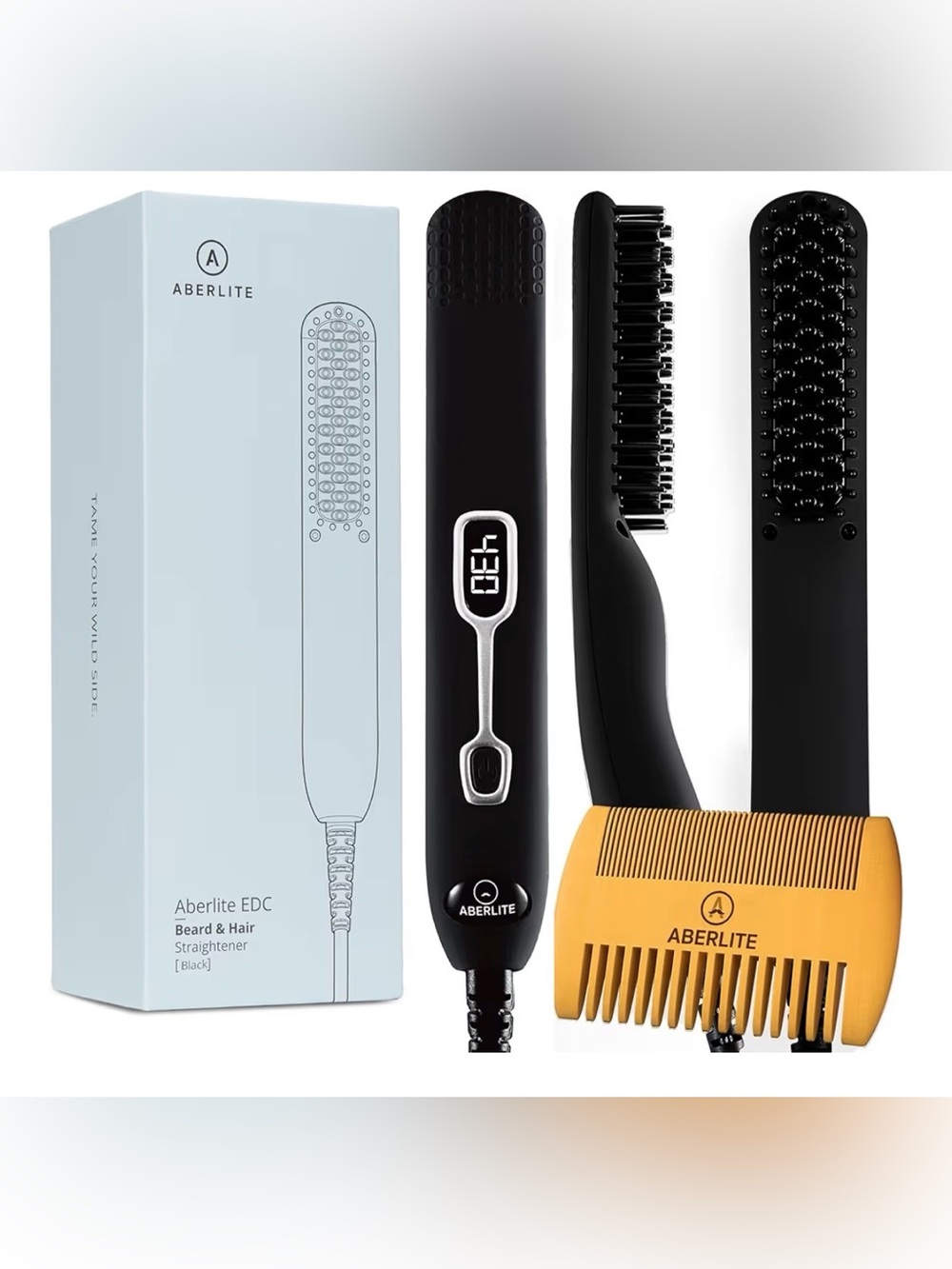 New Aberlite EDC Beard & Hair Straightener for Men